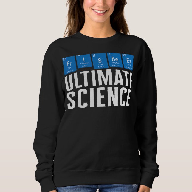 Sweatshirt Frisbee Lecteur Science Tableau Périodique Disque  (Devant)
