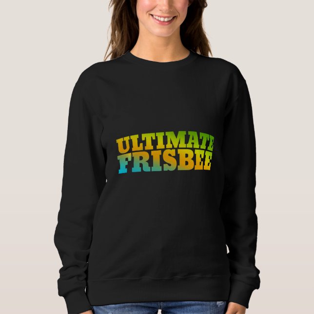 Sweatshirt Frisbee Ultime Conçu Avec Des Couleurs Naturelles (Devant)