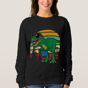 Sweatshirt Frisbees Dino Cute T Rex Dinosaur Enfants Disque G