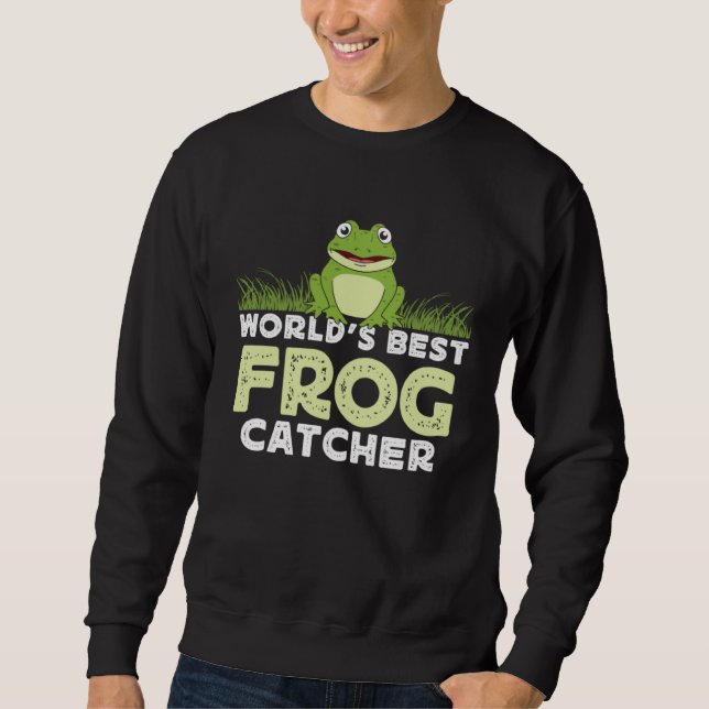 Sweatshirt Frog Amphibians Exotic Animal Frog Hunter Tadpole  (Devant)