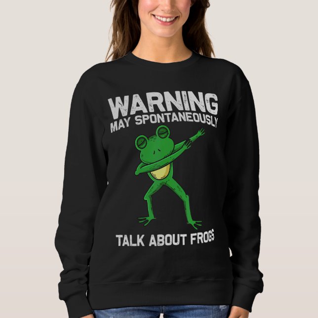 Sweatshirt Frog Art Pour Hommes Femmes Dabbing Green Tree Toa (Devant)