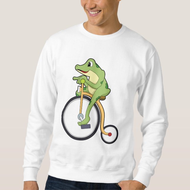 Sweatshirt Frog at Circus with Bicycle.PNG (Devant)