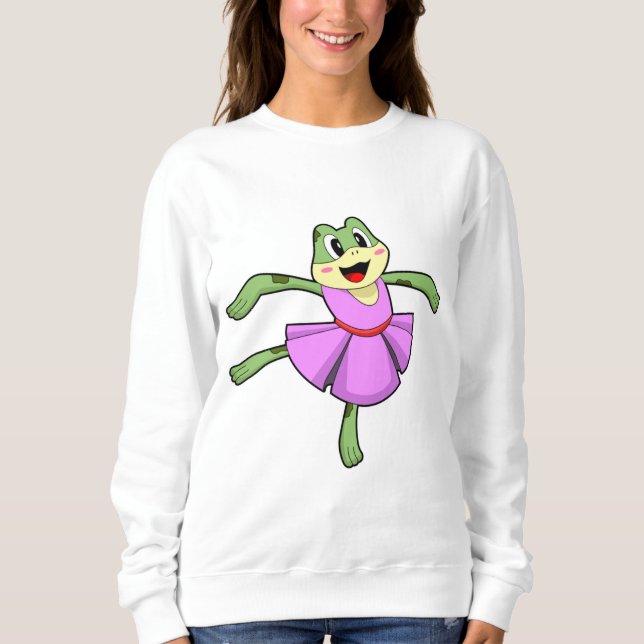 Sweatshirt Frog Ballet Dance (Devant)