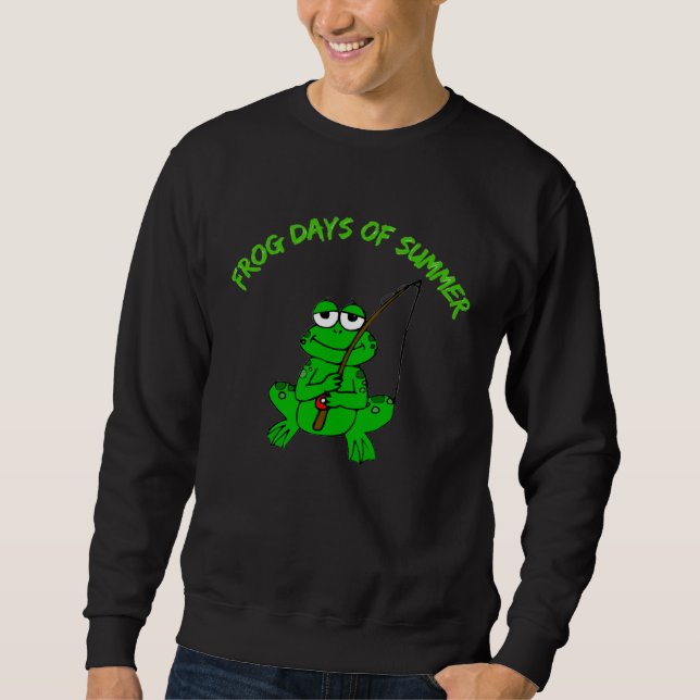 Sweatshirt Frog Days Of Summer Top Water Frog Bass Fishing (Devant)