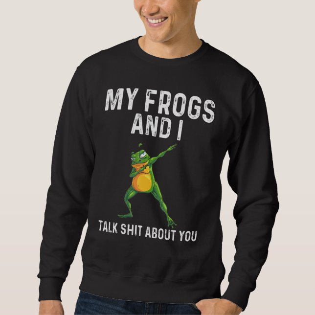 Sweatshirt Frog For Men Women Dabbing Tadpole Herpetology 1 (Devant)