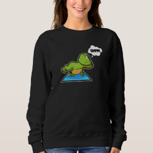 Sweatshirt Frog Frog Poses de yoga Sports Gymnastique Ohm Bat