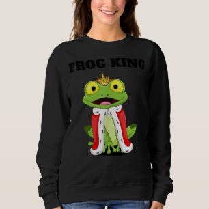 Sweatshirt Frog King Boys Frog Mens Frog