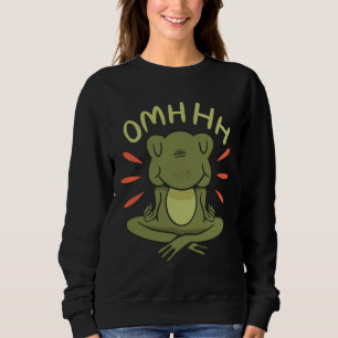 Sweatshirt Frog Méditant En Position Yoga