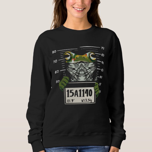 Sweatshirt Frog Mugshot Reptile Amphibian  Toad (Devant)