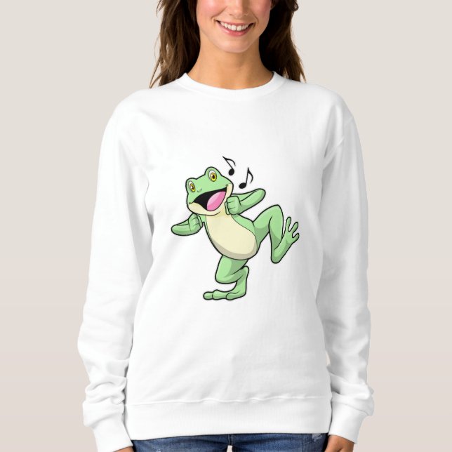 Sweatshirt Frog Music Dance (Devant)
