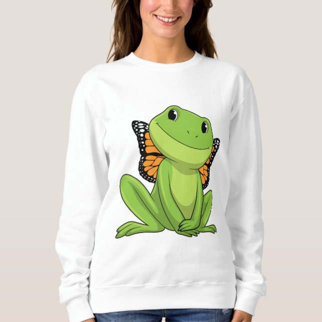 Sweatshirt Frog with Butterfly (Devant)