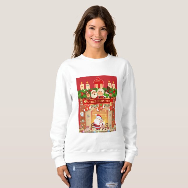 Sweatshirt Frohe Weihnachten (Devant entier)