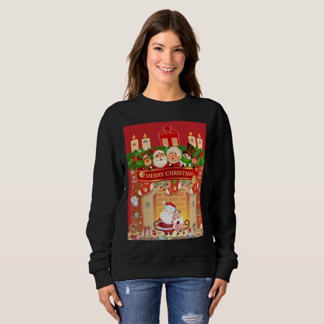 Sweatshirt Frohe Weihnachten (Devant entier)