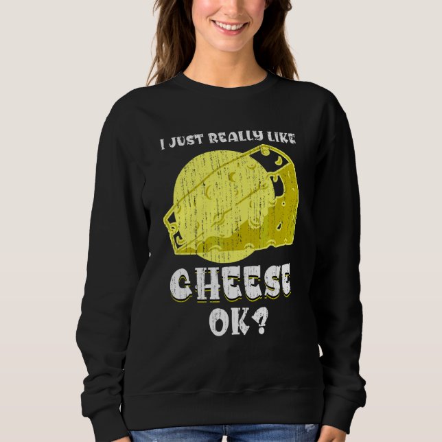 Sweatshirt Fromage Cheddar pour Snack Foodie   Fromage (Devant)