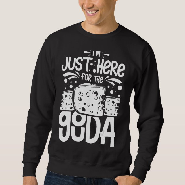 Sweatshirt Fromage de Gouda Fumé Queso Slices Broyés 6 (Devant)