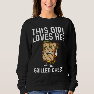 Sweatshirt Fromage Grillé cool Art Pour Filles Enfants Sandwi