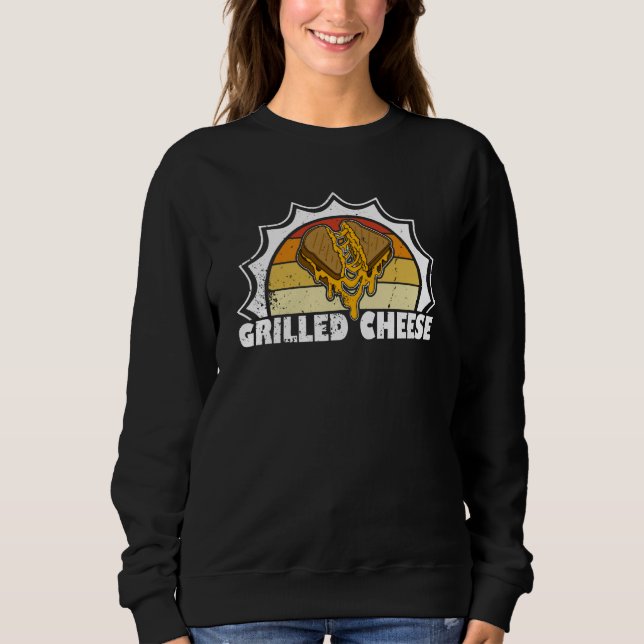 Sweatshirt Fromage Grillé Gouda Restauration Rapide Toastie C (Devant)