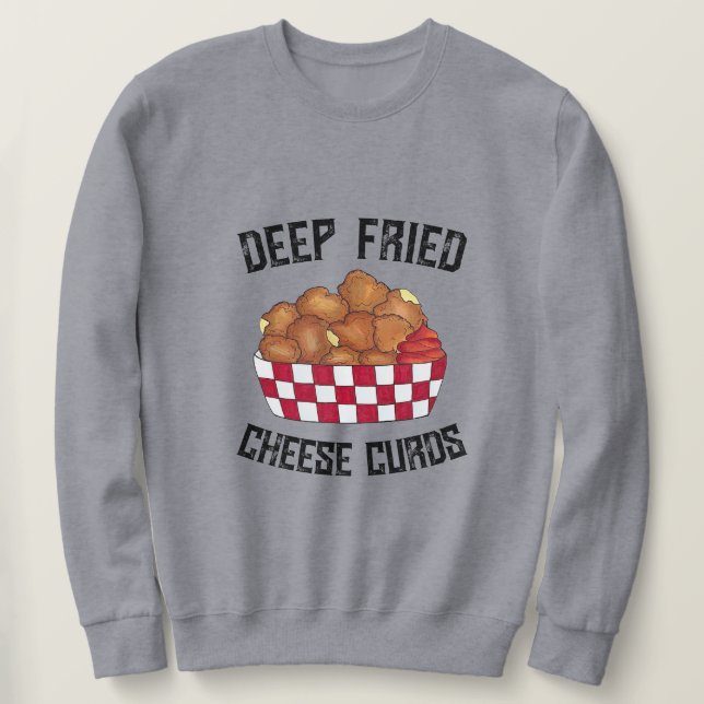 Sweatshirt Fromages frits Profondes Courdes Minnesota Wiscons (Design devant)