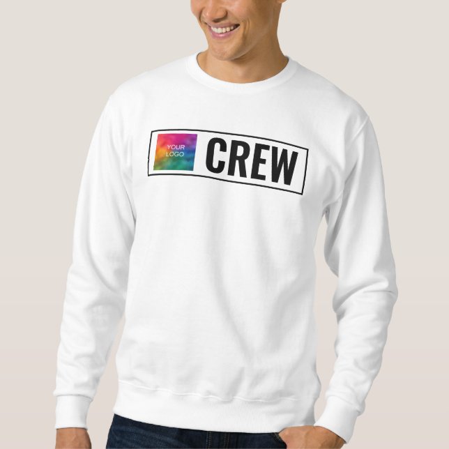 Sweatshirt Front And Back Double Sided Print Mens Staff Crew (Devant)