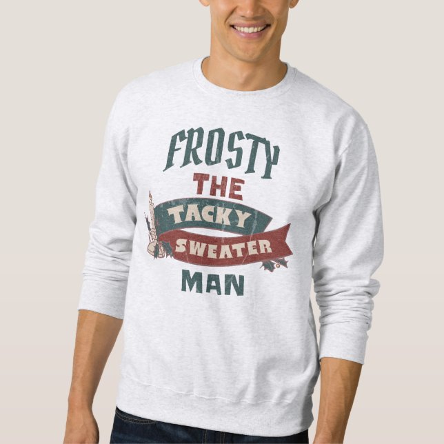 SWEATSHIRT FROSTY THE TACKY SWEATER MAN CHRISTMAS SWEATER (Devant)