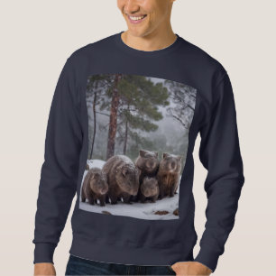 Sweatshirt Frozen Burrow : famille australienne Wombat