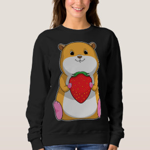 Sweatshirt Fruit de fraise à l'hamster