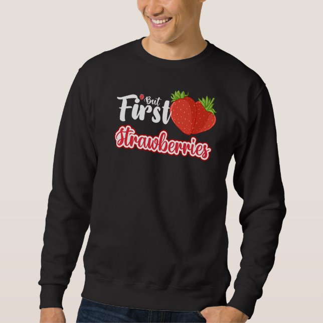 Sweatshirt Fruit de fraise Jardin Plante Graines fraises (Devant)