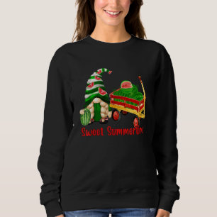 Sweatshirt Fruit de pastèque Gnome doux en été