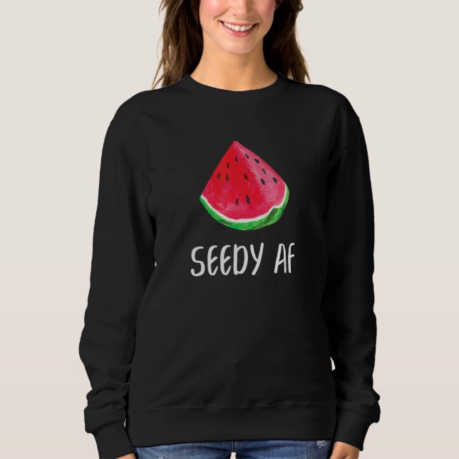 Sweatshirt Fruit d'été Melon de Fruit d'été Seedy AF (Devant)