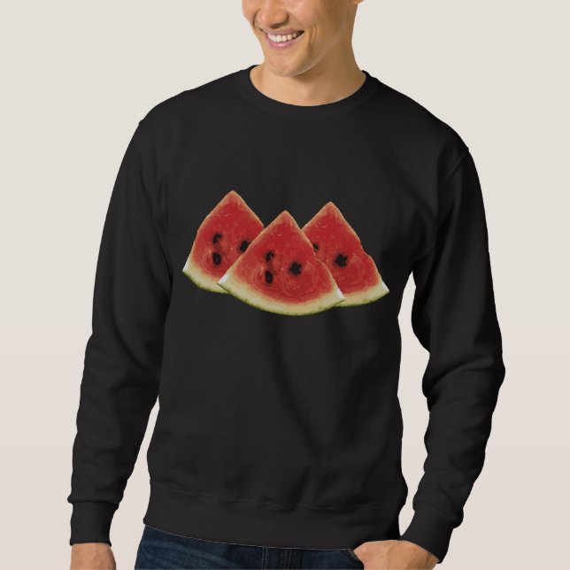 Sweatshirt Fruit d'été - Tranches de pastèque Vêtements cadea (Devant)