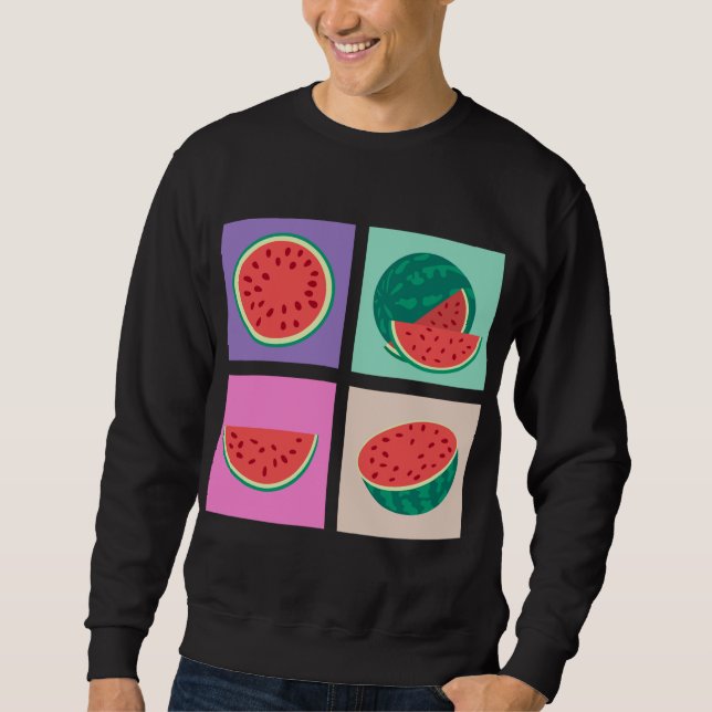 Sweatshirt Fruit exotique Pop Art Tropical Summer Vacances Ea (Devant)