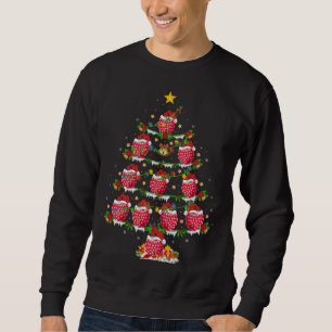 Sweatshirt Fruit framboise Lover Xmas Lighting Raspberry Chri