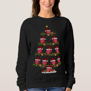 Sweatshirt Fruit framboise Lover Xmas Père Noël Crème framboi