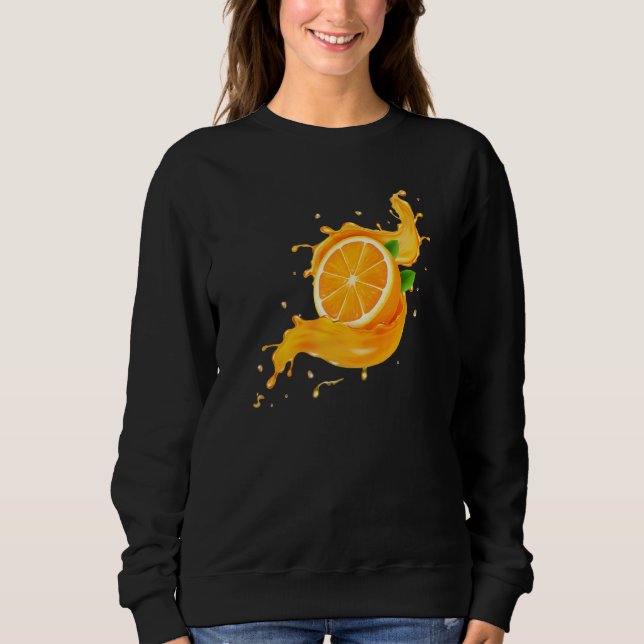 Sweatshirt Fruit orange 1 (Devant)
