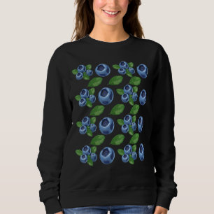 Sweatshirt Fruit Vegas Blueberry Motif Blueber fruité