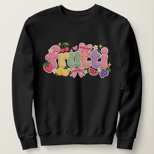Sweatshirt fruits (Design devant)