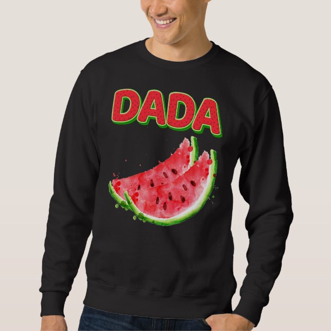 Sweatshirt Fruits d'été de la pastèque Dada Grande Fête des p (Devant)
