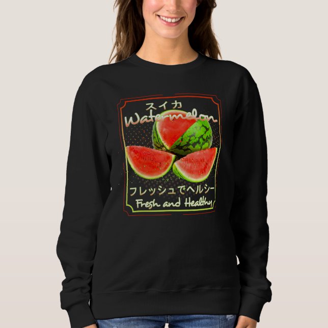 Sweatshirt Fruits Et Légumes Sains De Pastèque (Devant)