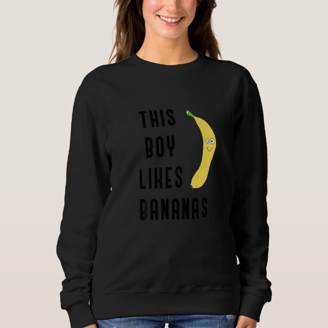 Sweatshirt Fruits Sains Bananes Dire Ironique (Devant)