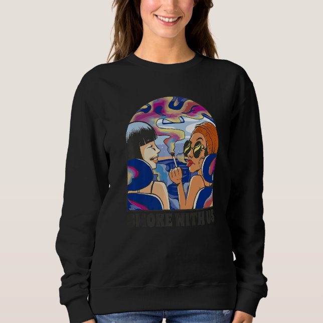 Sweatshirt Fumer avec nous (Devant)