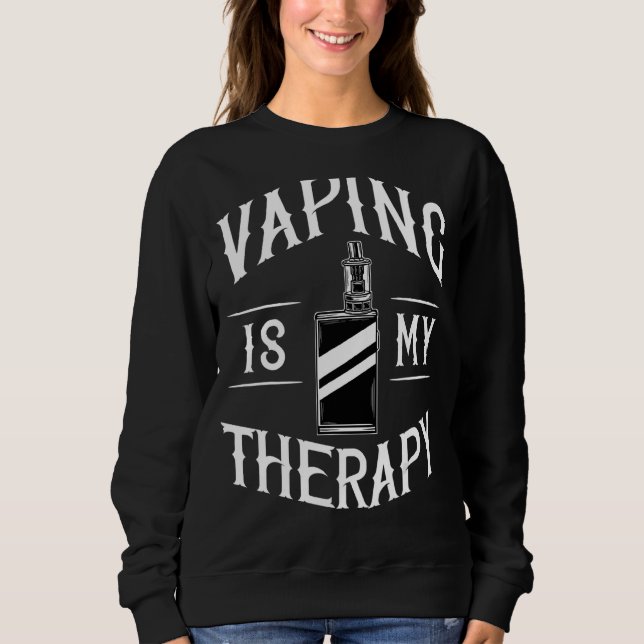 Sweatshirt Fumeur Vape Fumeur de cigarettes électronique (Devant)