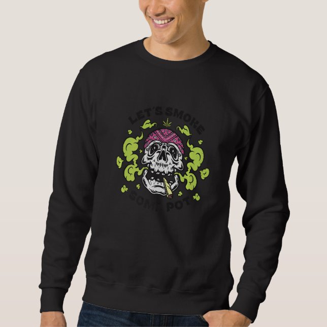 Sweatshirt Fumons un peu (Devant)