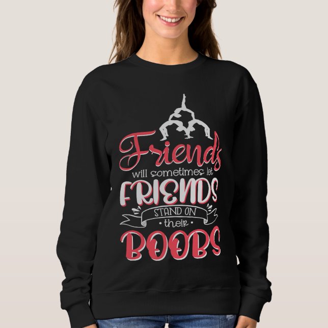 Sweatshirt Fun Acroyoga for yoga Namaste fan (Devant)