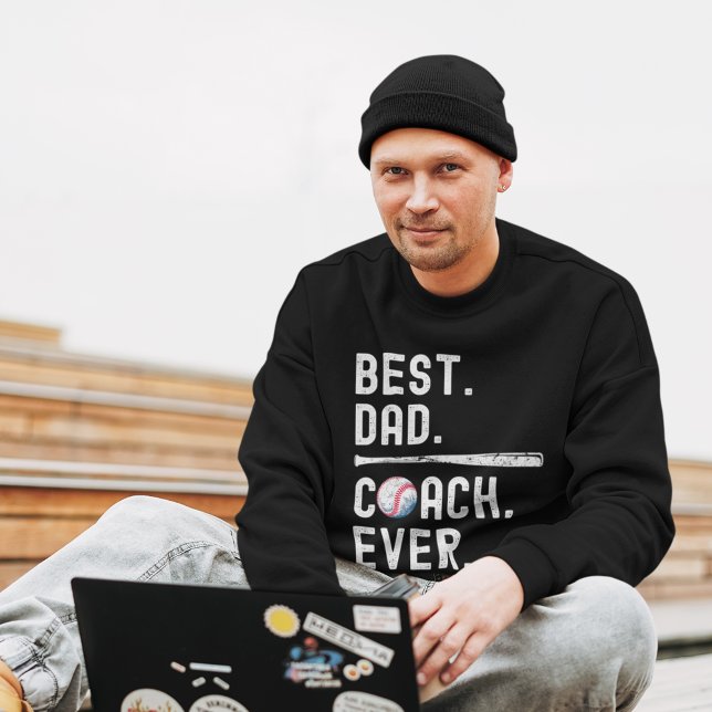 Sweatshirt Fun Baseball Dad Coach (Créateur téléchargé)