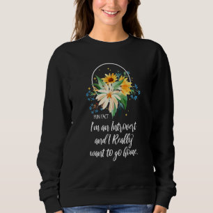 Sweatshirt Fun Fact Je Suis Un Introverti Et Je Veux Rentrer