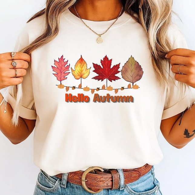 Sweatshirt Fun "Hello Autumn" Sweater  (Créateur téléchargé)