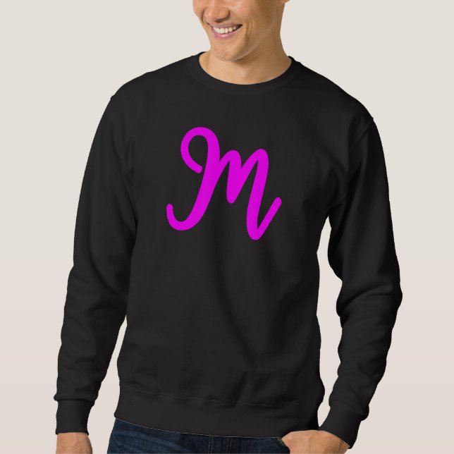 Sweatshirt Fun Letter M Alphabet Enseignant maternelle (Devant)