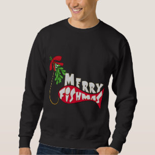 Sweatshirt Funky Christmas Fishing - Joyeux Fishmas