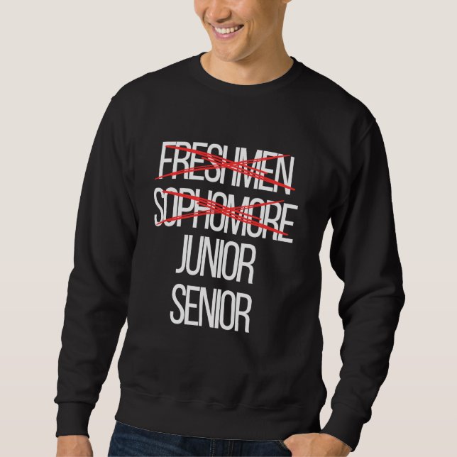 Sweatshirt Funky High School College Sophomore Year Level Com (Devant)