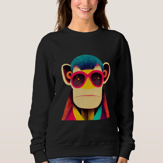 Sweatshirt Funky Munky Slick Monkey (Devant)